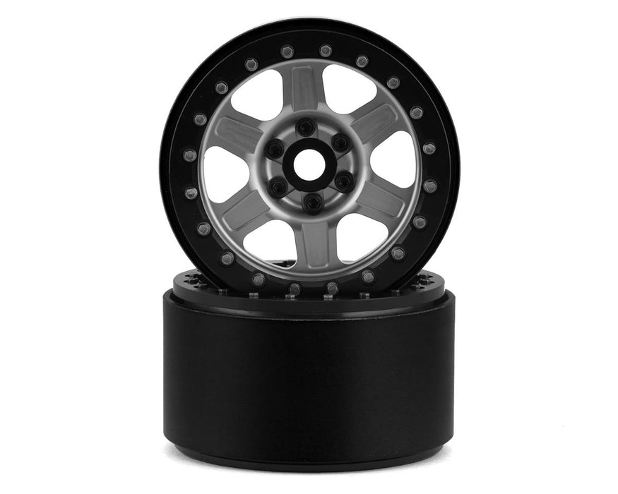 SSD RC Challenger 2.2" Beadlock Crawler Wheels (Silver) (2)