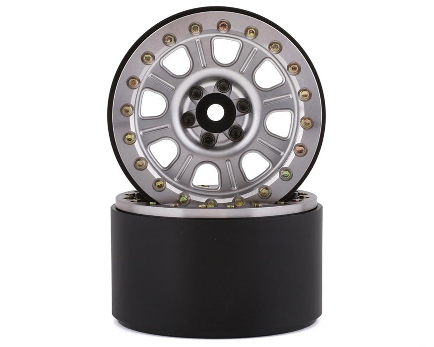 SSD RC 2.2” Bouncer Beadlock Wheels (Silver)