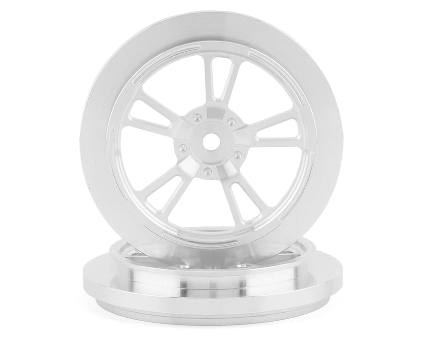 SSD RC V Spoke 2.2/2.7" Narrow Front Drag Wheels (Silver) (2)