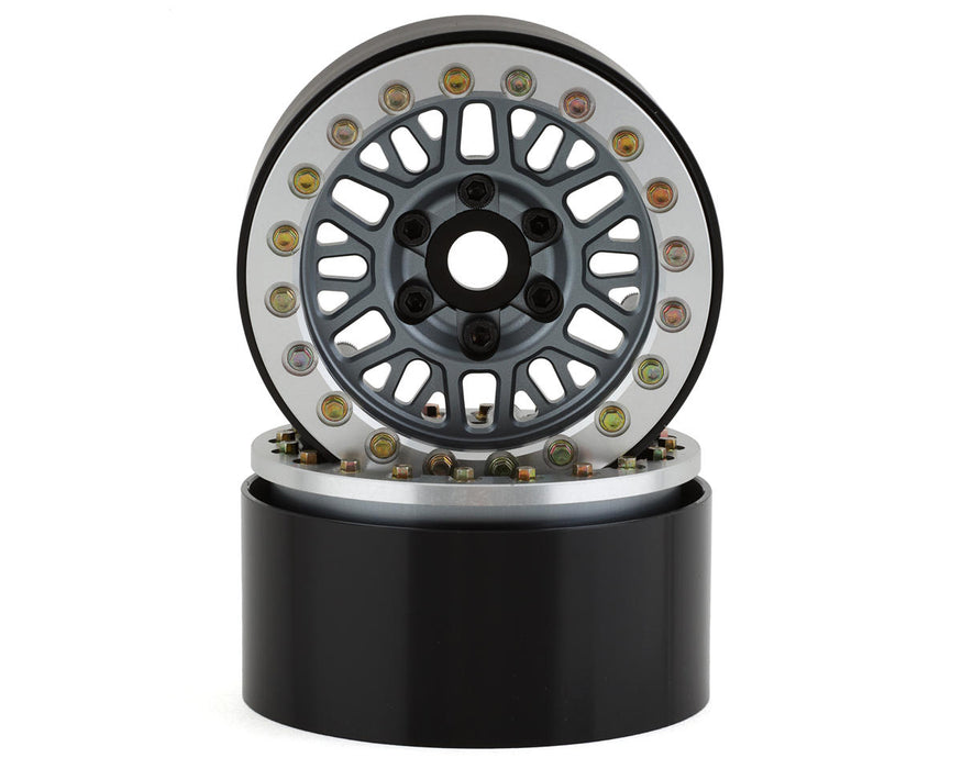 SSD RC Mesh 1.9" Beadlock Crawler Wheels (Grey) (2)