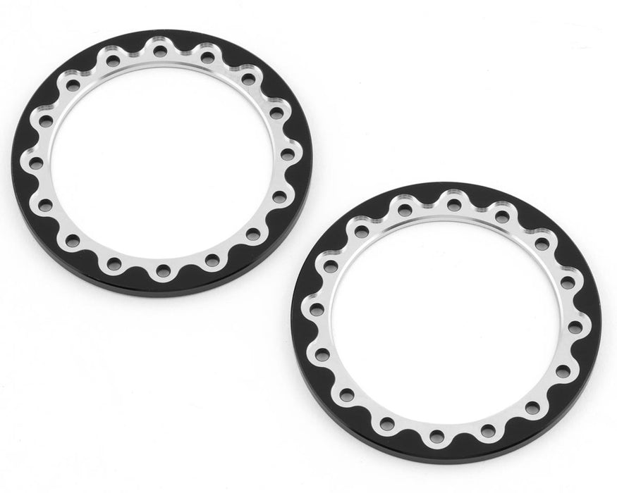 SSD RC 2.2" / 3.0" Drag Rear Wheel Front Rings (Black) (2)