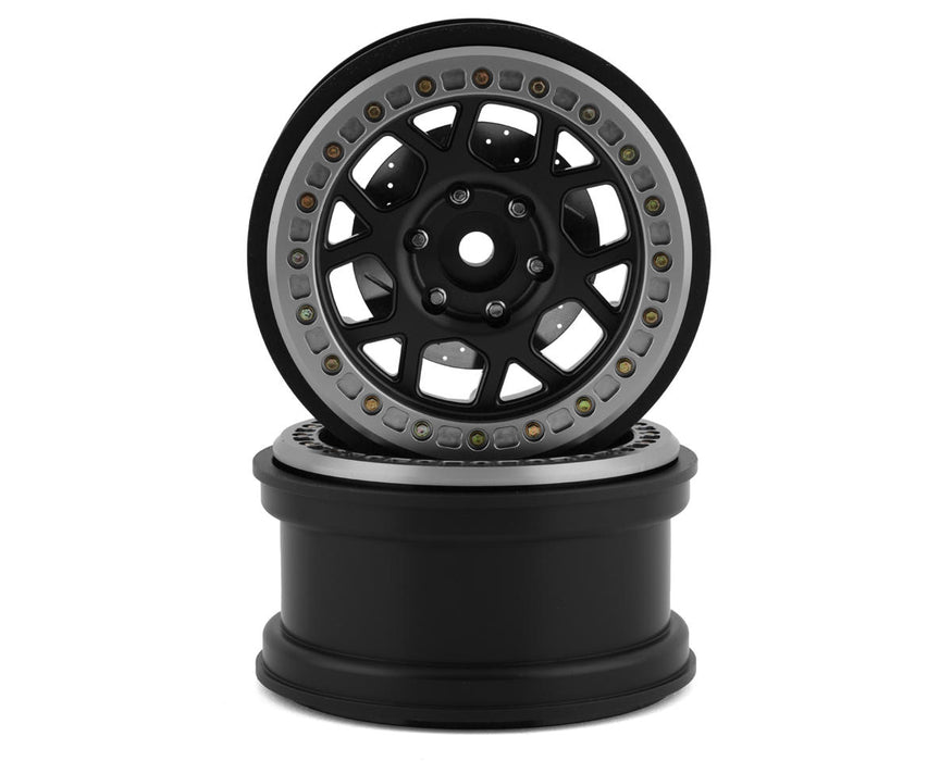 SSD RC 2.9” Boxer Beadlock Wheels w/Brake Rotor (Black) (2)