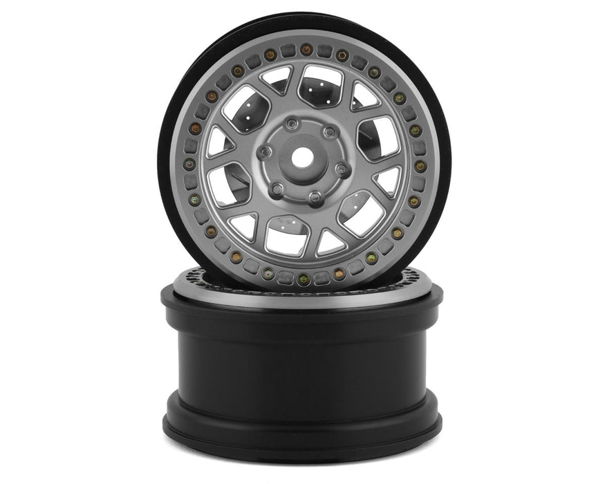 Roues Boxer Beadlock SSD RC 2,9" avec disque de frein (argent) (2)