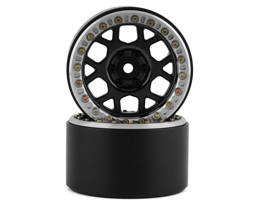 SSD RC 2.2” Boxer Beadlock Wheels (Black) (2)