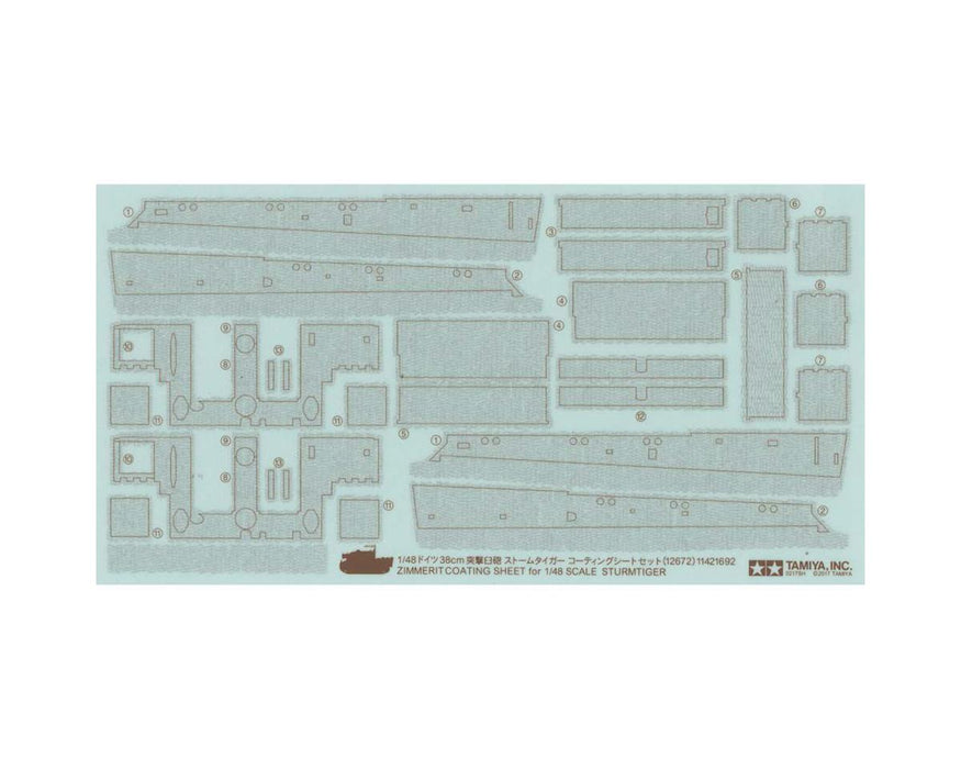 Tamiya 1/48 Zimmerit Coating Sheet