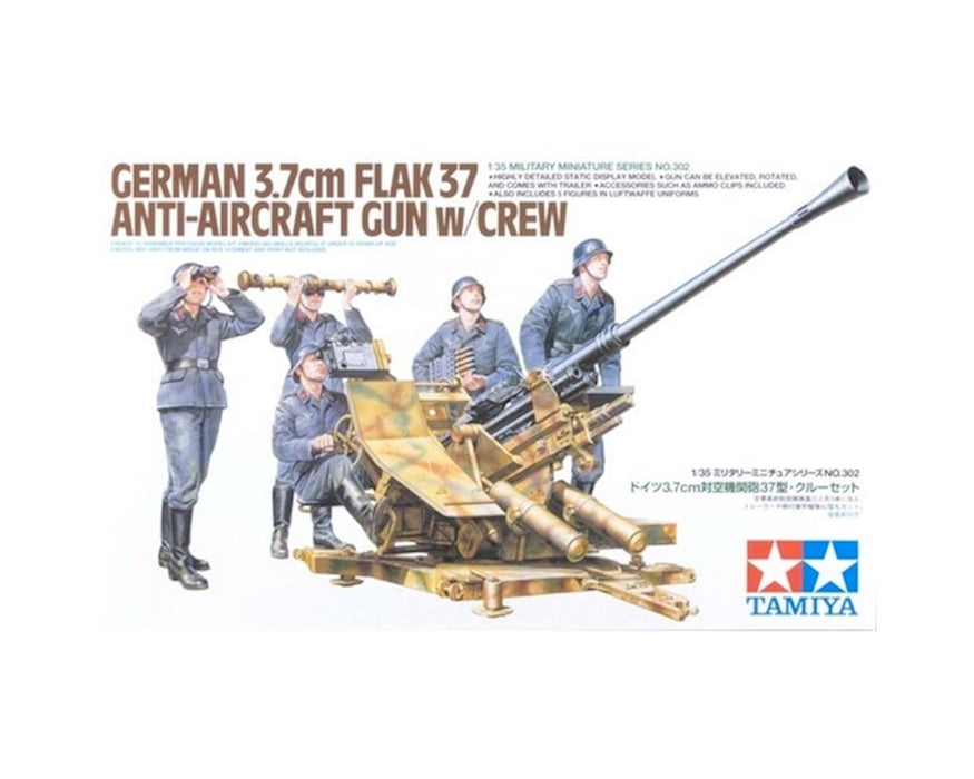 Tamiya 1/35 Canon anti-aérien allemand 3,7 cm FLAK 37