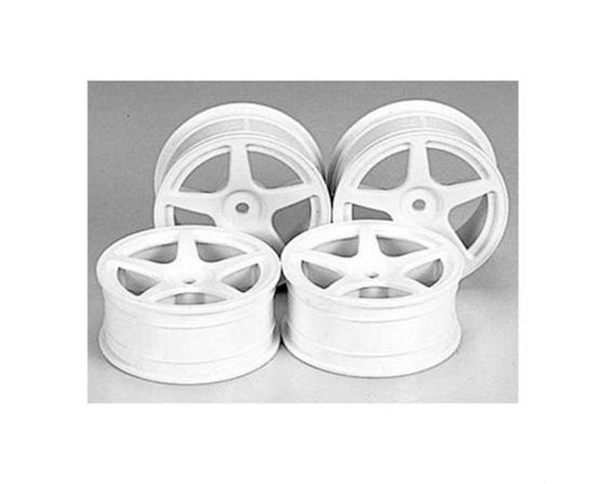 Tamiya Roue à 5 rayons Medium Narrow (Blanc) (4)