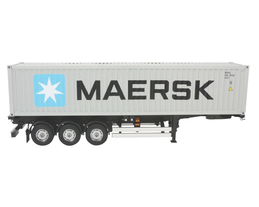 Tamiya 1/14 Kit de semi-remorque conteneur Maersk à 3 essieux