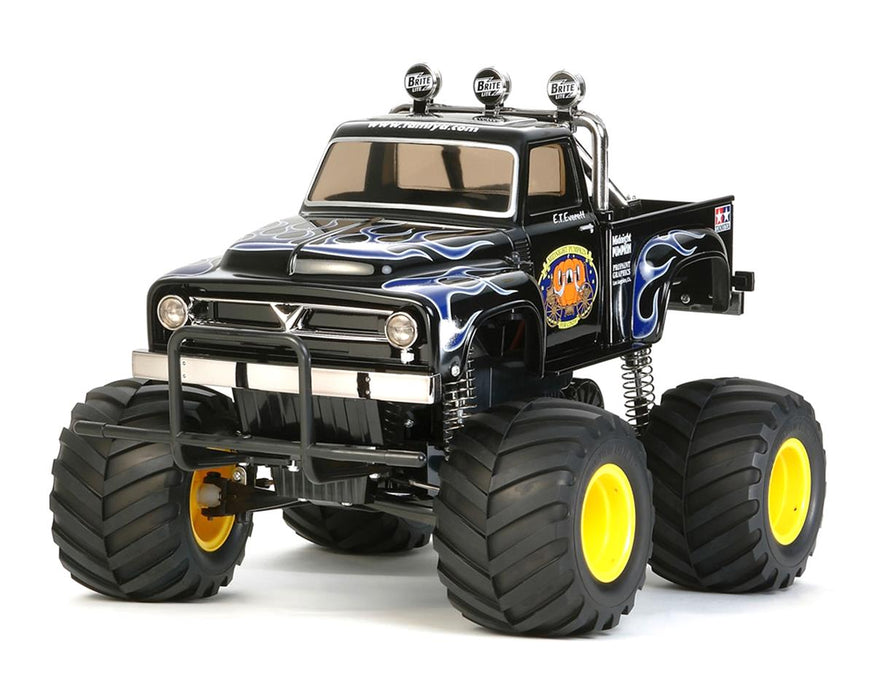 Tamiya Midnight Pumpkin 1/12 2WD Kit Monster Truck électrique (édition noire)