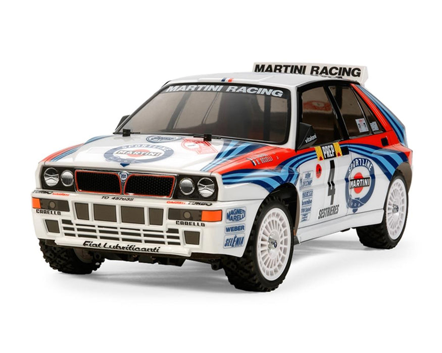 Tamiya Lancia Delta Integrale 1/10 4WD Kit de voiture de rallye électrique (TT-02)