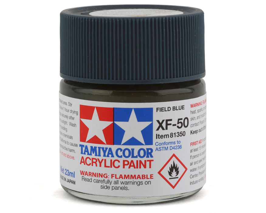 Acrylique XF50 plat, bleu champ