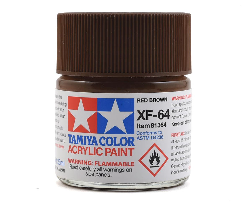 Acrylique XF64, Mat Rouge Brun