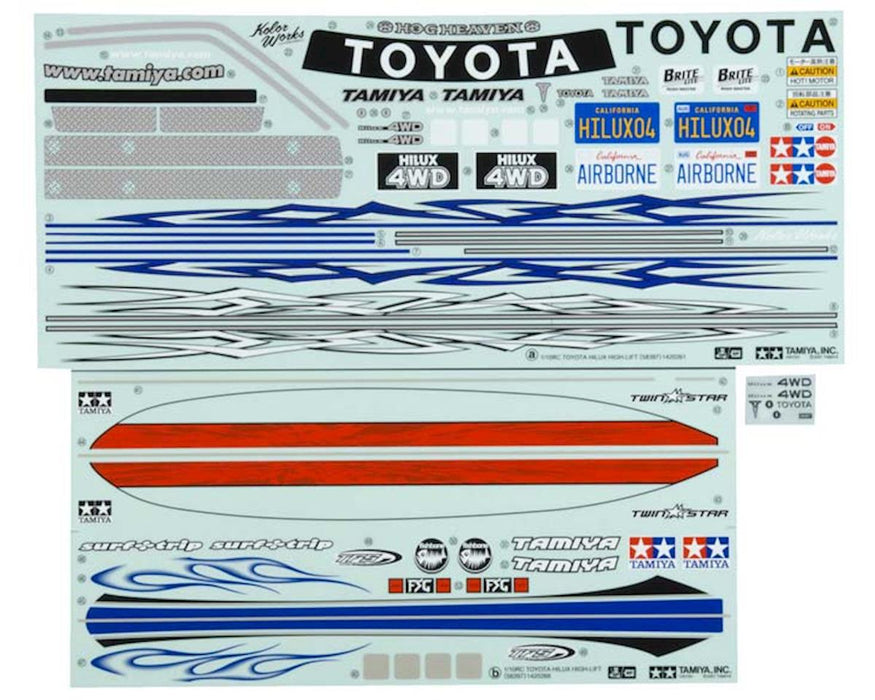 Tamiya – autocollant A &amp; B, feuille de caoutchouc de transfert de métal 58397