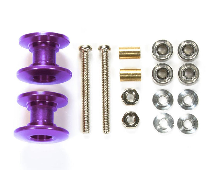 Tamiya JR Rouleaux doubles en aluminium 13-12 mm (Violet)