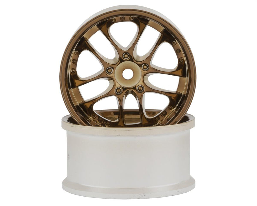 Roues dérivées Topline SSR Agle Minerva à 5 rayons divisés (bronze) (2) (décalage de 6 mm)