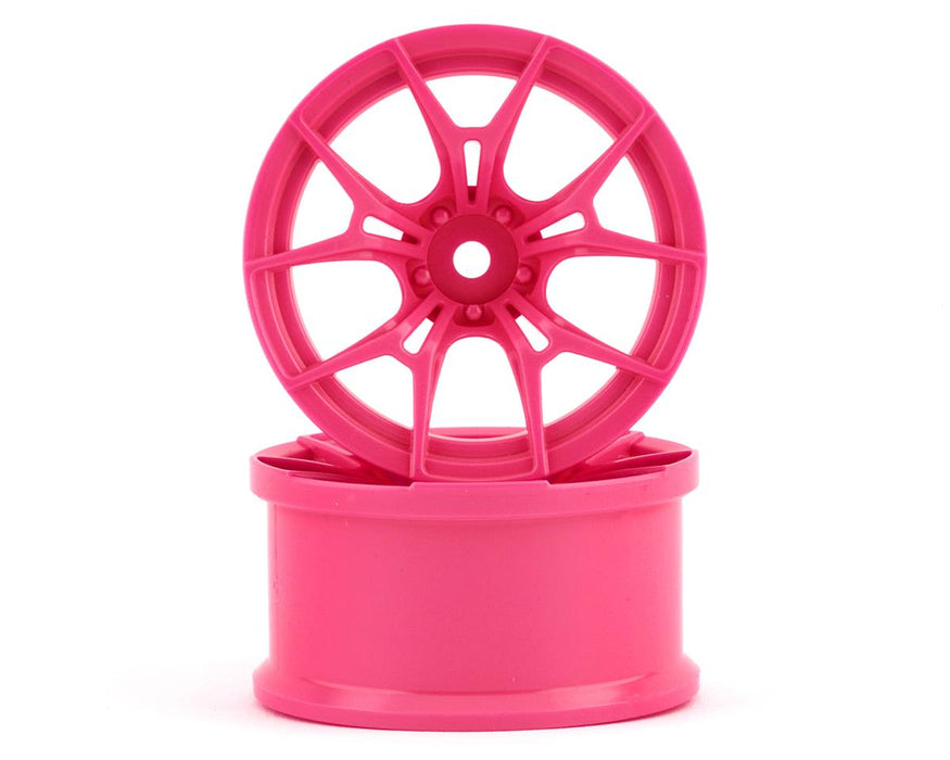 Roues Drift à rayons multiples Topline FX Sport (rose) (2) (décalage de 6 mm)