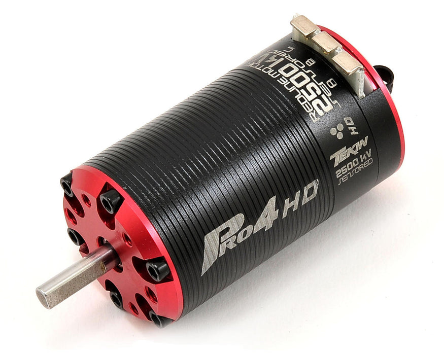 Moteur Tekin Pro4 HD 550 sans balais à 4 pôles avec arbre de 5 mm (2 500 kV)