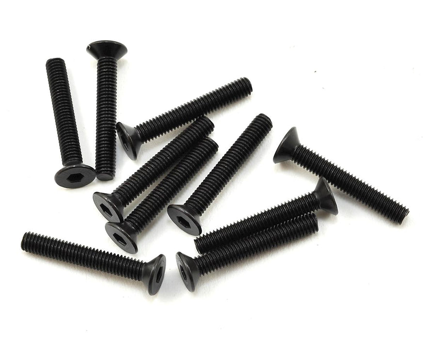 Tekno RC 3x20mm Flat Head Screws (10)