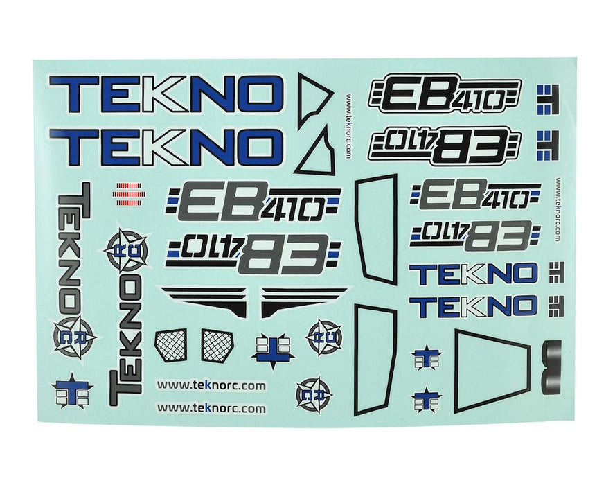 Feuille de décalcomanies Tekno RC EB410