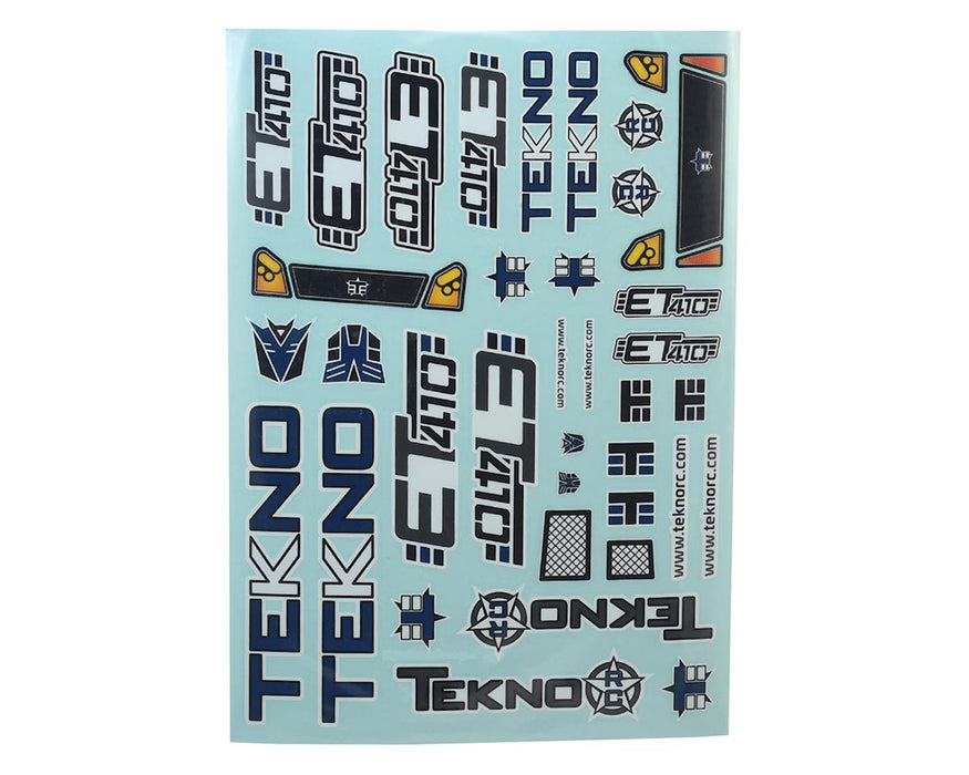 Tekno RC ET410 Decal Sheet