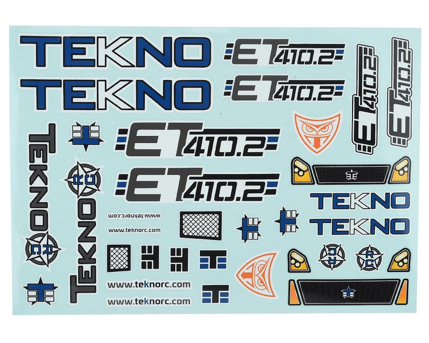 Tekno RC ET410.2 Decal Sheet