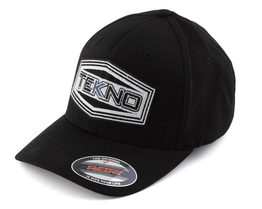 Tekno RC "Round Bill" FlexFit WOOLY Cap (Black) (L/XL)