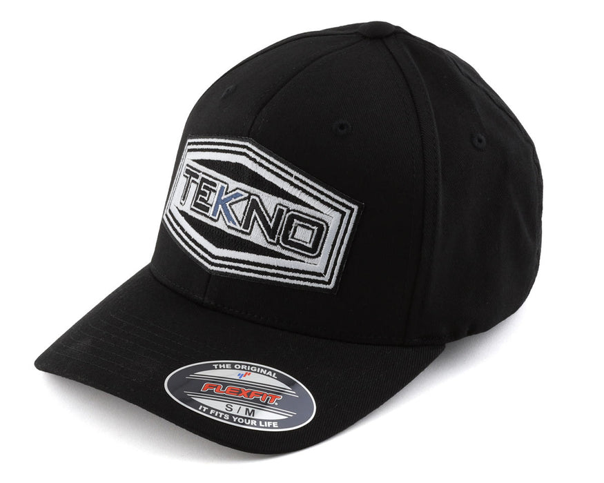 Tekno RC "Round Bill" FlexFit WOOLY Cap (Black) (S/M)