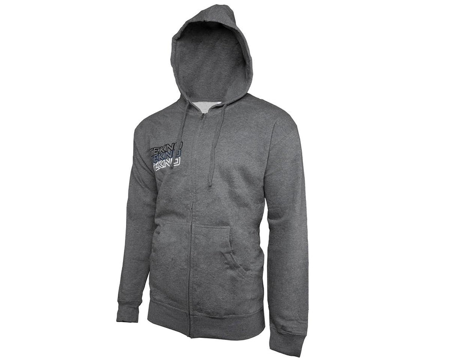 Sweat à capuche zippé Tekno RC Gris "Stacked" (L)