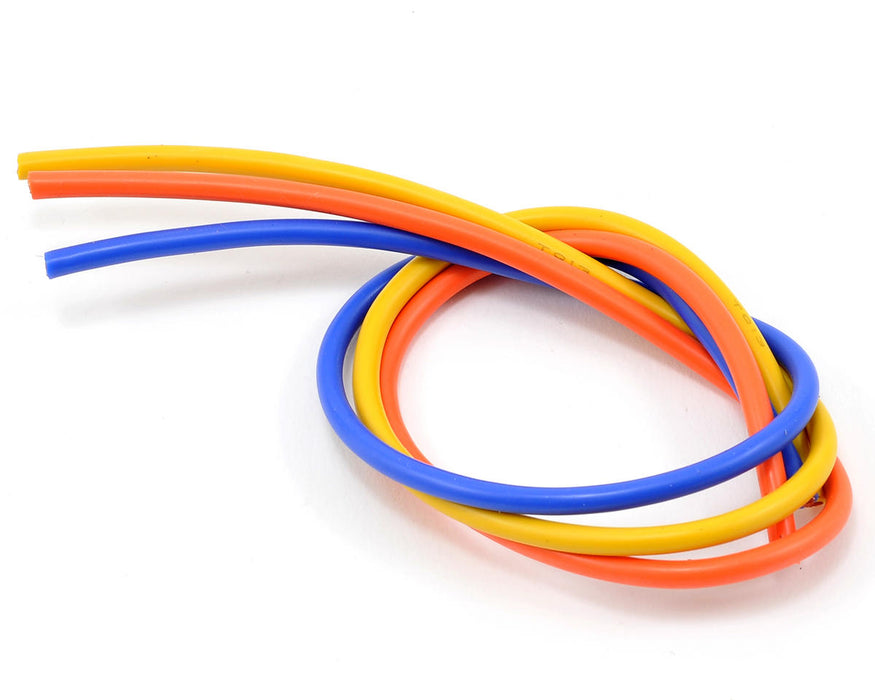 TQ Wire Silicone Wire Kit (Blue, Yellow & Orange) (1' Each) (13AWG)