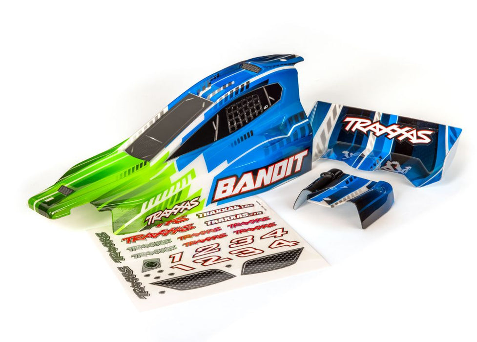 Carrosserie Traxxas, Bandit (convient également au Bandit VXL), vert (peint, décalcomanies appliquées)