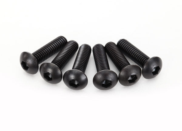 Traxxas Screws, 4x15mm button-head machine (hex drive) (6)