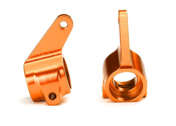 Traxxas Aluminum Steering Blocks w/Ball Bearings (Orange) (2)