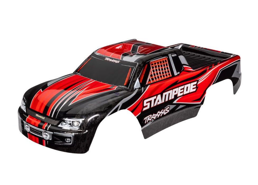 Traxxas Body, Stampede (Also Fits Stampede VXL), Red (Painted, Decals Applied)