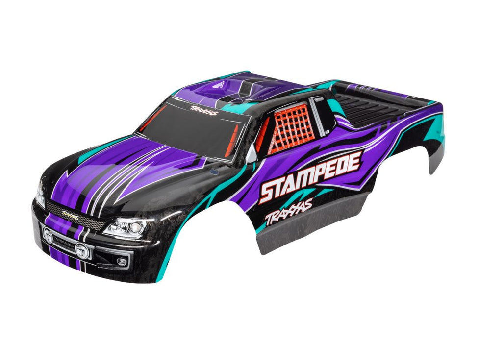 Traxxas Body, Stampede (Also Fits Stampede VXL), Purple (Painted, Decals Applied)