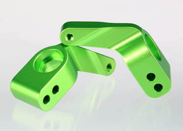 Traxxas Aluminum Stub Axle Carriers (Green) (2)