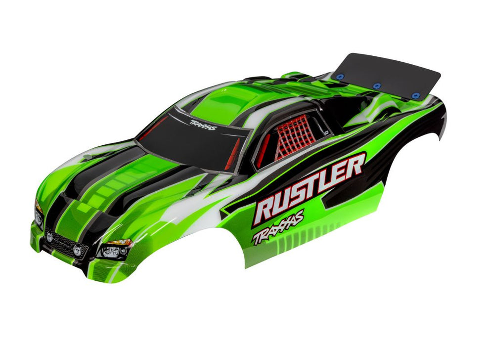 Traxxas Body, Rustler (Also Fits Rustler VXL), Green (Painted, Decals Applied)