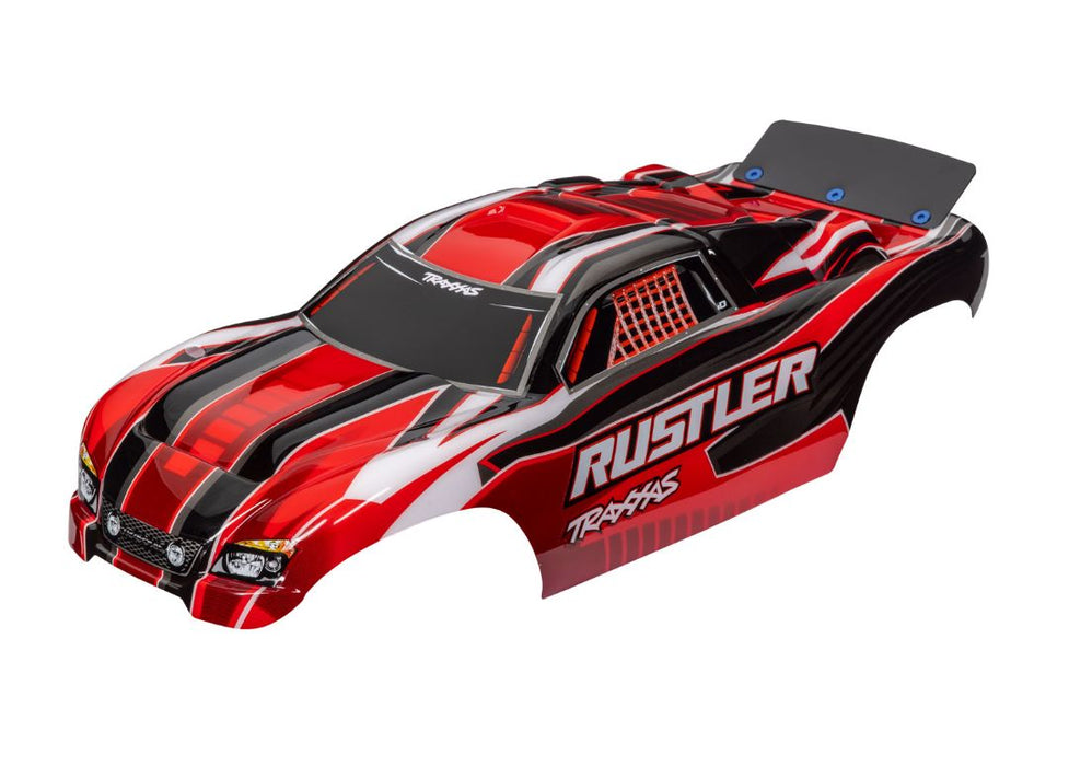 Traxxas Body, Rustler (Also Fits Rustler VXL), Red (Painted, Decals Applied)