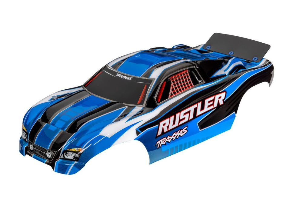 Traxxas Body, Rustler (Also Fits Rustler VXL), Blue (Painted, Decals Applied)