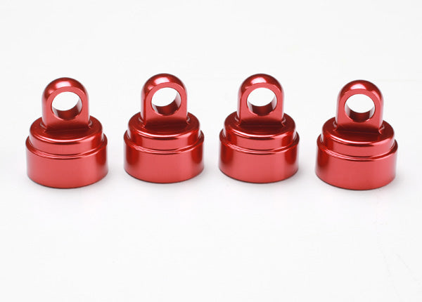 Traxxas Aluminum Ultra Shock Cap (Red) (4)