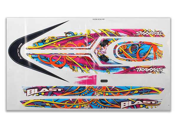 Traxxas Blast Decal Set (Swirl Pattern) (Waterproof)