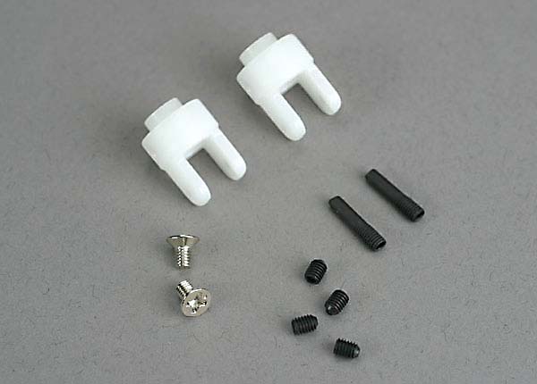 Traxxas Differential output yokes (2)/ 3x5mm countersunk screws (2)/ 3mm set (set) screws (4)