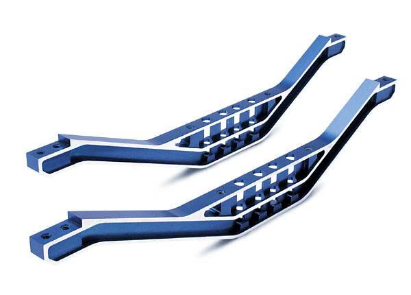 Traxxas Support de châssis inférieur en aluminium (bleu) (TMX.15, 2.5)