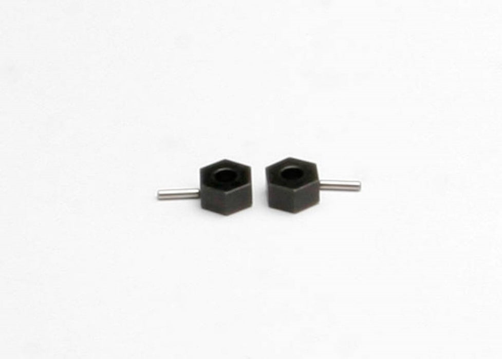 Traxxas Hex Wheel Hubs (Tall Offset, 14x7.5mm)(2)/Axle Pins (2.5x12mm)(2)