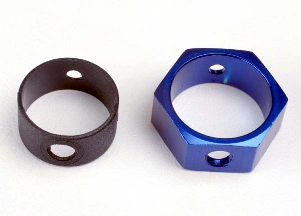 Traxxas Adaptateur de frein, hexagonal en aluminium (bleu)