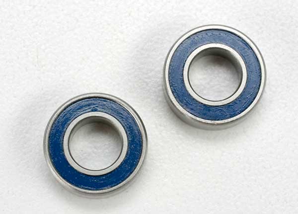 Traxxas Ball Bearing, Blue Rubber Sealed (6x12x4mm) (2)