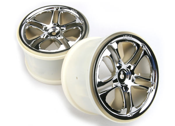 Traxxas 3.8" SS Split Spoke Wheels (Revo,TMX) (2) (Chrome)