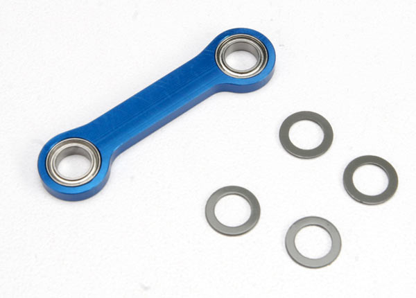 Traxxas Drag Link, aluminium 6061-T6 usiné (anodisé bleu)/roulement à billes 5x8x2,5 (2)