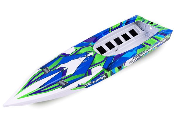 Traxxas Hull, Spartan, Green Graphics (entièrement assemblé)