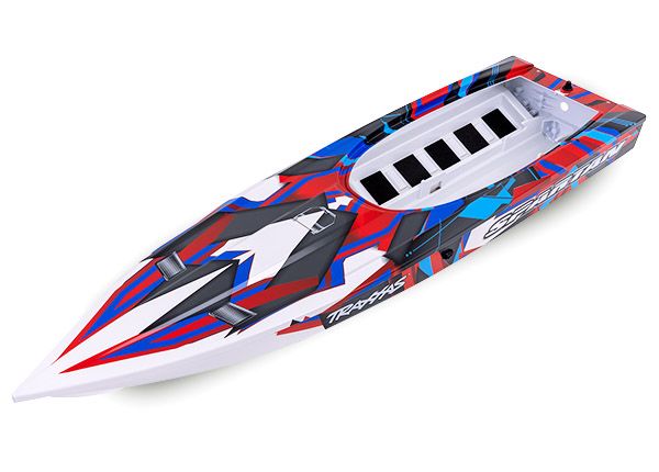 Traxxas Hull, Spartan, Red Graphics (entièrement assemblé)