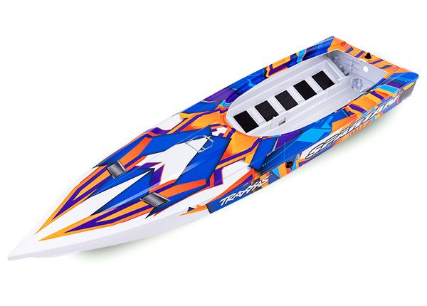 Traxxas Hull, Spartan, Orange Graphics (entièrement assemblé)